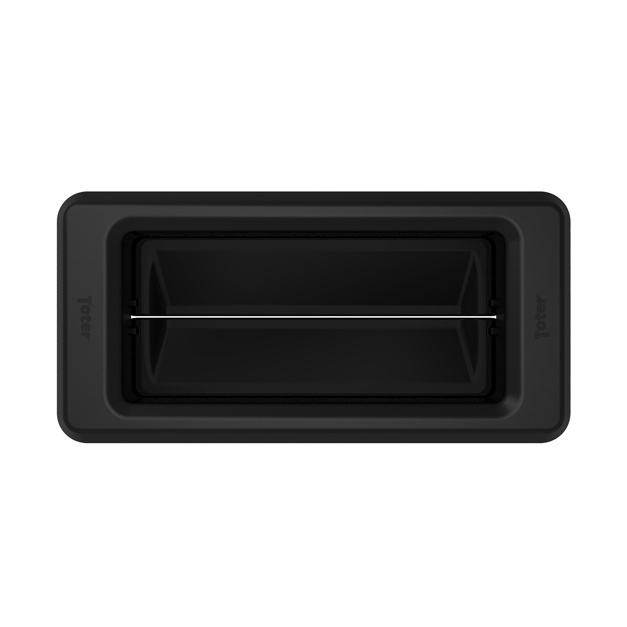 TOTER, Trash Can Lid with Swing Door - Black, Capacity 23 Gal, Color Family Black, Material Molded Plastic, Model# SL000-1